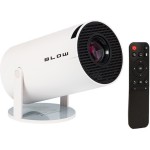 Blow Mini Projector AndroidTV LCD Λάμπας LED με Ενσωματωμένα Ηχεία Λευκό