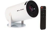 Blow Mini Projector AndroidTV LCD Λάμπας LED με Ενσωματωμένα Ηχεία Λευκό