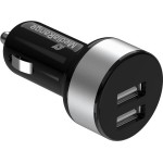 MediaRange Φορτιστής Αυτοκινήτου 17W 3.4A με Θύρες: 2xUSB Μαύρος