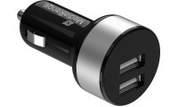 MediaRange Φορτιστής Αυτοκινήτου 17W 3.4A με Θύρες: 2xUSB Μαύρος