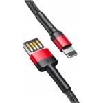 Baseus Braided USB to Lightning Cable Κόκκινο 1m (CALKLF-G91)
