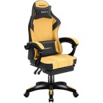 Huzaro Force 3.7 Καρέκλα Gaming Δερματίνης Κίτρινη
