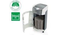 Leitz IQ OptiMax Office Micro Cut Paper Shredder Security P5 35L - White