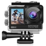 EasyPix GoXtreme Vision DUO Action Camera 4K Ultra HD Υποβρύχια (με Θήκη) με WiFi Μαύρη με Οθόνη 2"