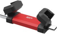 Silicon Power DS72 1TB USB 3.2 SSD Stick με σύνδεση USB-A &USB-C Κόκκινο