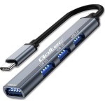Qoltec USB 3.0 Hub 3 Θυρών με σύνδεση USB-C