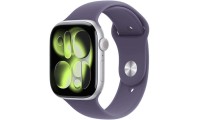 Apple Watch Series 11 Cellular Aluminium 42mm Αδιάβροχο με eSIM και Παλμογράφο (Silver Aluminium Case with Purple Fog Sport Band - M/L)