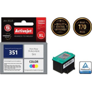 Active Jet Συμβατό Μελάνι Εκτυπωτή InkJet HP 351 CB337EE 9ml Πολλαπλό (Color)