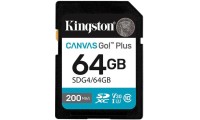 Kingston Canvas Go Plus SDXC 64GB Class 10 U3 V30 UHS-I με αντάπτορα
