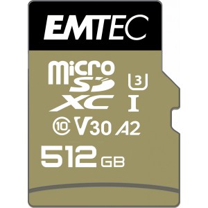 Emtec Speedin microSDXC 512GB Class 10 U3 V30 A2