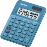 Casio Αριθμομηχανή Λογιστική MS-7UC 10 Ψηφίων σε Γαλάζιο Χρώμα