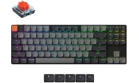 Keychron K1 V6 QMK K1X-B1 Ασύρματο Gaming Μηχανικό Πληκτρολόγιο Tenkeyless με Keychron Red διακόπτες και RGB φωτισμό (Αγγλικό US) Κόκκινο