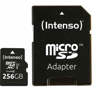Intenso microSDXC 256GB Class 10 U1 UHS-I με αντάπτορα