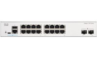 Cisco Catalyst 1300 Managed L2 / L3 PoE Switch με 16 Θύρες Ethernet και 2 SFP Θύρες