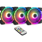Inter-Tech Argus RGB-Fan Set RS-14 Case Fan 140mm με Σύνδεση 4-Pin PWM 3τμχ