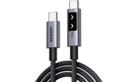 Ugreen LED USB 2.0 Cable USB-C male - USB-C male 100W Μαύρο 1m