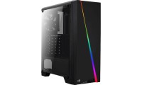 Aerocool Cylon Gaming Midi Tower Κουτί Υπολογιστή με Πλαϊνό Παράθυρο και RGB Φωτισμό Μαύρο