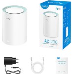 Cudy M1300 Access Point με Mesh Wi‑Fi 5 Dual Band (2.4 & 5GHz) Μονό Kit Λευκό