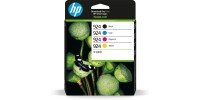 HP 924 Γνήσιο Πακέτο 4 Μελανιών Εκτυπωτή InkJet Κίτρινο / Κυανό / Ματζέντα / Μαύρο (6C3Z1NE)