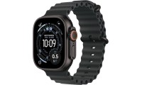 Apple Watch Ultra 3 Titanium 49mm Αδιάβροχο με eSIM και Παλμογράφο (Black Titanium Case with Black Ocean Band)