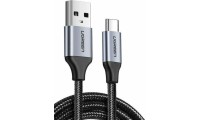 Ugreen US288 Braided USB 2.0 Cable USB-C male - USB-A male 18W Μαύρο 3m