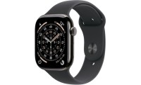 Apple Watch Series 11 Cellular Titanium 46mm Αδιάβροχο με eSIM και Παλμογράφο (Slate Titanium Case with Black Sport Band - M/L)