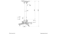 Neomounts CL25-540WH1 Βάση Projector Οροφής Λευκή