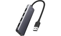     Ugreen CM219 USB 3.0 Hub 4 Θυρών με σύνδεση USB-A Γκρι      