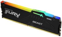 Kingston Fury Beast RGB DDR5 DDR5 RAM με Module 1x16GB και Ταχύτητα 6800 για Desktop