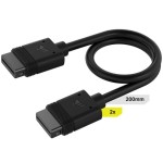 Corsair iCUE LINK Cable, 2x 200mm with Straight connectors Μαύρο
