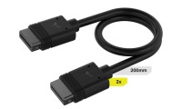 Corsair iCUE LINK Cable, 2x 200mm with Straight connectors Μαύρο