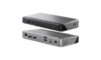 Alogic Docking Station DX2 Dual 4K Display Universal 65W Power Delivery Grey