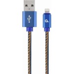 Gembird Braided USB to Lightning Cable Πολύχρωμο 1m (GM-JEANSL)
