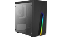 Aerocool Bolt Mini Gaming Mini Tower Κουτί Υπολογιστή με Πλαϊνό Παράθυρο και RGB Φωτισμό Μαύρο