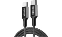 Ugreen Braided USB 2.0 Cable USB-C male - USB-C male 60W Μαύρο 1m