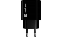 Natec Ribera Φορτιστής USB-A/ USB-C 20W QC3.0 Μαύρο