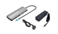 i-tec Metal Nano USB-C Docking Station με HDMI 4K PD Ethernet και σύνδεση 2 Οθονών Ασημί
