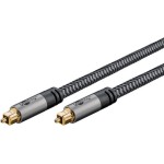 Goobay Optical Audio Cable TOS male - TOS male Γκρι 1m (65304)