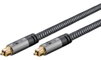 Goobay Optical Audio Cable TOS male - TOS male Γκρι 1m (65304)