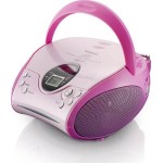 Lenco Φορητό Ηχοσύστημα SCD-24 με CD / MP3 / Ραδιόφωνο σε Ροζ Χρώμα