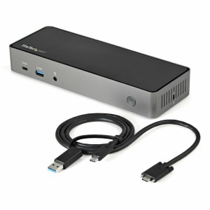 StarTech USB-C Docking Station με HDMI/DisplayPort 4K PD Ethernet και συνδεση 3 Οθονών Μαύρο (DK31C3HDPDUE)