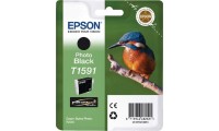 Epson T1591 Γνήσιο Μελάνι Εκτυπωτή InkJet Photo Μαύρο (C13T15914010)