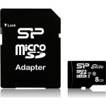 Silicon Power microSDHC 8GB Class 10 High Speed με αντάπτορα