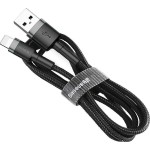 Baseus Cafule IP Edition Braided USB-A to Lightning Cable Μαύρο 0.5m (CALKLF-AG1)