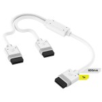 Corsair iCUE LINK Cable, 1x 600mm Y-Cable with Straight connectors Λευκό