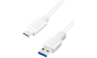 LogiLink USB 3.2 Cable USB-C male - USB-A male Λευκό 3m