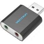 Vention USB External Sound Card Black Metal Type