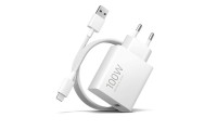 Xiaomi Φορτιστής GaN με Θύρα USB-A και Καλώδιο USB-C 100W Quick Charge 3.0 Λευκός (BHR095VEU)