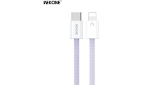 WK WDC-21 Braided USB-C to Lightning Cable 27W Μωβ 1m