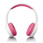 Lenco HP-010 Ενσύρματα Over Ear Παιδικά Ακουστικά Λευκό / Ροζ